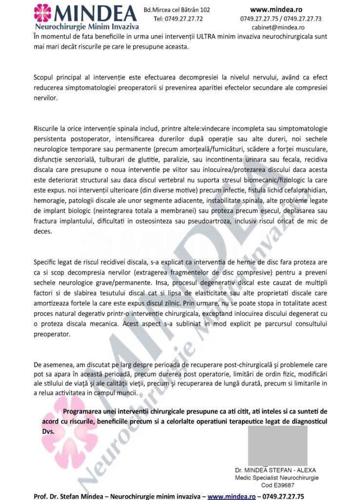 Neurosurgical Consultation Herniated Disc at Stefan Mindea Page 4 Neurosurgical Consultation Herniated Disc at Stefan Mindea Page 4