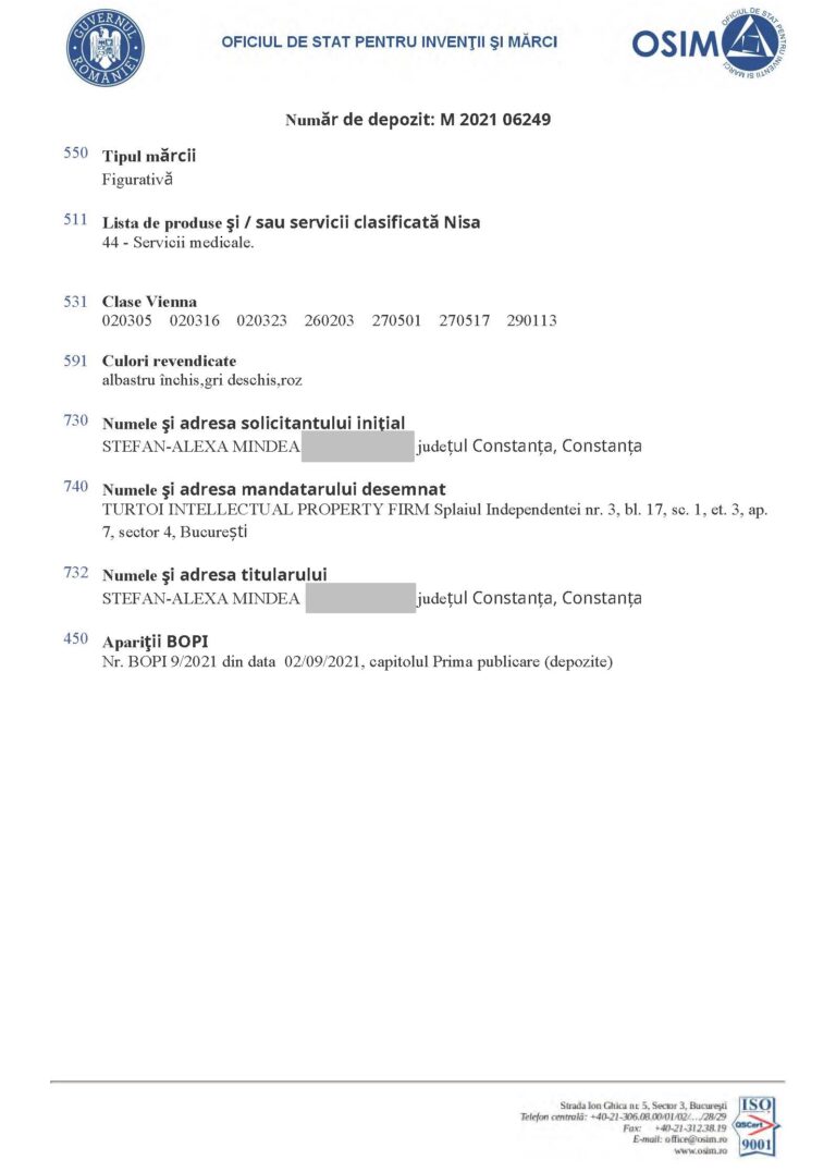 OSIM Refusals Refusal Rejection Registration Trademarks Stefam Mindea Page 6 OSIM Refusals Refusal Rejection Registration Trademarks Stefam Mindea Page 6